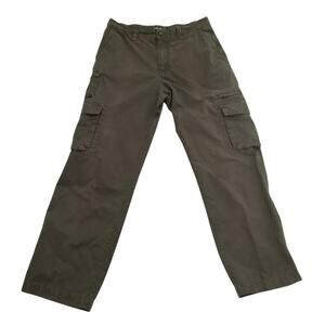 Eddie bauer cargo pants multiple pockets 34 men’s olive green